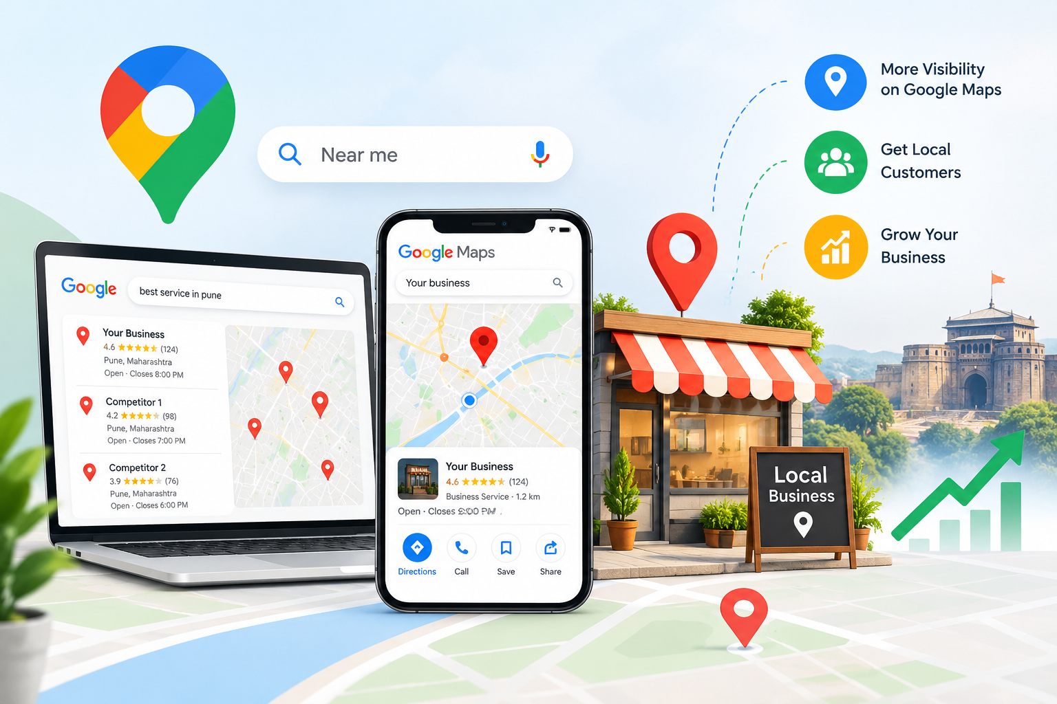 Local SEO Services in Pune: How to Get More Customers From Google Maps and Local Search